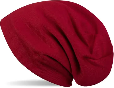 Produktbild von styleBREAKER warme Feinstrick Beanie Mütze mit sehr weichem Fleece Innenfutter, Longbeanie unifarben, Uni 04024092