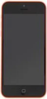 A black iPhone 5C with a red border.
