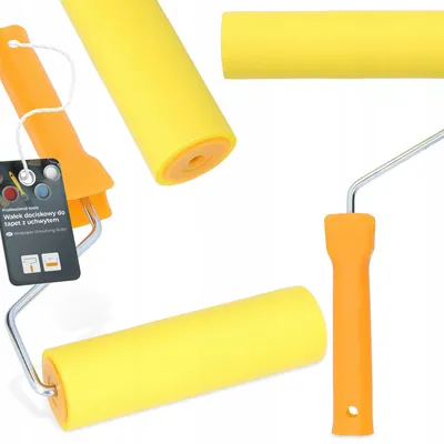 Produktbild von TRCR Andrückrolle Gummi Tapetenrolle 15 cm mit Griff