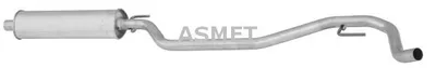 Produktbild von ASMET 05.157 Vorschalldämpfer Schalldämpfer für OPEL Vectra C Limousine (Z02) Vectra C CC (Z02)