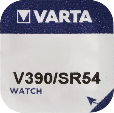Produktbild von Varta Watch Knopfzelle Silberoxid V 390 1,55V SR 1130 SW Uhrenbatterie Quecksilberfrei 1er Blister V390