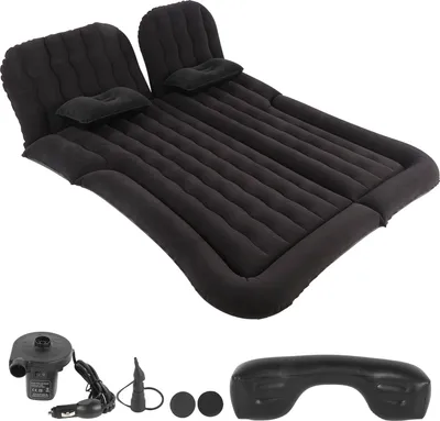 Produktbild von Luftmatratze 12V Inflatorpumpe Elektrische Elektrik mit Flockenoberflächenreise für SUV MPV RVBlack