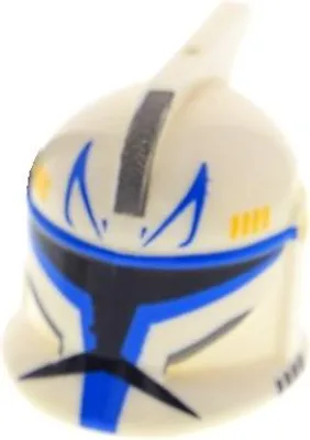 Produktbild von 1x Lego Helm Minifigur Star Wars weiß Clone Trooper Captain Rex sw0314 61189pb02