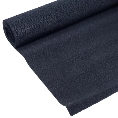 Produktbild von Premium Gärtnerkrepp - Floristenkrepp - 50 x 250 cm - schwarz - wasserfest, lichtecht