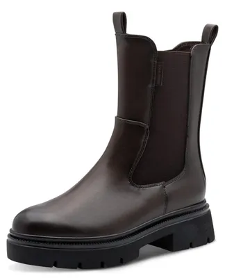 Image de Bottines Chelsea pour femmes, marque Marco Tozzi, avec fermeture éclair, confortables, couleur marron (MOCCA), taille 42 EU
