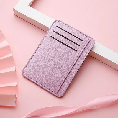 Image de Petit sac à cartes multicolore rouge pour femme
