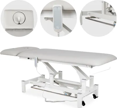 Produktbild von Habys Fortis 2 Ergo | Elektrische Behandlungsliege Therapieliege Massageliege | 2-Segmente | Handfernbedienung Steuerrahmen | 192 x 68 cm
