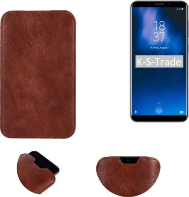 Produktbild von K-S-Trade Schutzhülle Handyhülle kompatibel mit Homtom S8 Handytasche Kunstleder Sleeve in braun