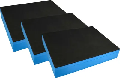 Produktbild von vhbw 3x Schaumstoffeinlage kompatibel mit Bosch Sortimo L-Boxx Werkzeugkoffer - Hartschaum / PE-Schaumstoff, 60 mm Blau