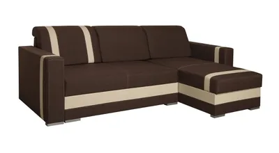 Obrázok produktu pre Rozkladacia rohová sedačka BOKEL - béžová  / hnedá