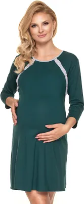 Produktbild von PeeKaBoo Umstandsnachthemd für Damen Frightening dunkelgrün S/M