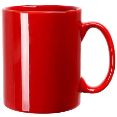 Image de Tasse à café de 650 ml, rouge, en céramique, avec anse, idéale pour le bureau et la maison
