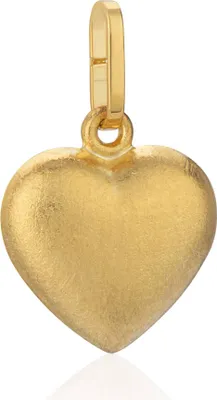 Produktbild von Kettenanhänger kleines Herz 333 Gold Beidseitig Tragbar Matt gehämmert - Glanz