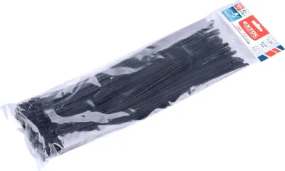 Obrázek produktu pro Pásky stahovací černé, rozpojitelné, 400x7,2mm, 100ks, nylon PA66