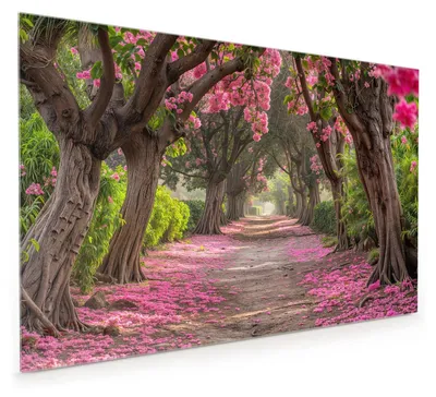 Produktbild von Küchenrückwand Spritzschutz Glas mit Motiv Blütenallee 40 x 40 cm
