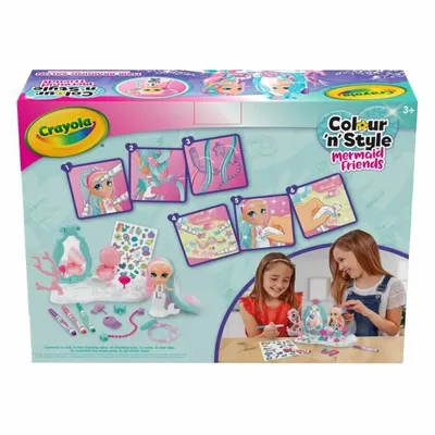 Produktbild von Crayola Mermaid Interaktive Puppe Rosa  Kinder Rosa One Size