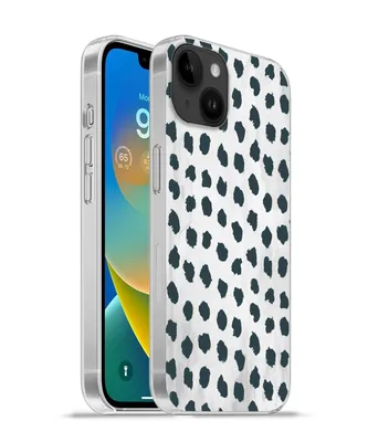 Produktbild von MuchoWow® Handyhülle Schutzhülle Hülle für Apple iPhone 14 Plus - Soft case Polka dots - Schwarz - Marmor Silikon Softcase Handy Hülle - Abbildung