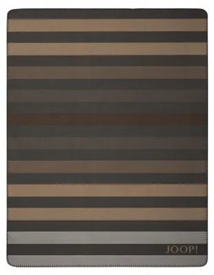 Produktbild von Wohndecke - 150 x 200 cm - Mehrfarbig - Streifenmuster - mit Zierstich