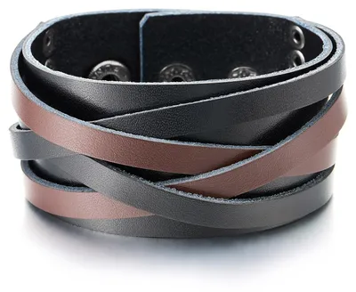 Produktbild von Solidchoice – Breit geflochtenes Manschettenarmband für Herren