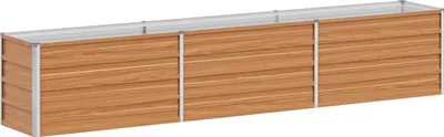 Immagine prodotto di vidaXL Letto rialzato marrone chiaro 240 x 40 x 45 cm Acciaio zincato