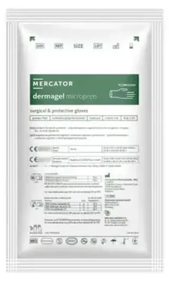 Produktbild von Chirurgische Handschuhe Mercator Dermagel Micropren Steril Größe 6.5 1 Paar
