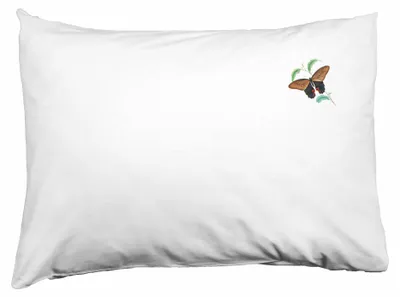 Kissenhülle 50 x 35 cm Weiß, Polyester, rechteckig, mit Reißverschluss