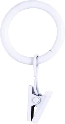 Obrázek produktu pro Sada 14 kroužků na závěsové tyče o průměru 1,6 cm až 1,9 cm, bílá