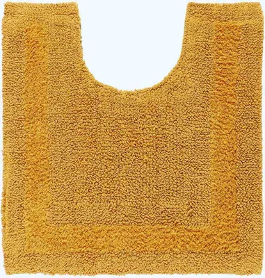 Produktbild von HOMESCAPES WC-Vorleger senfgelb 50x55 cm aus 100% Baumwolle