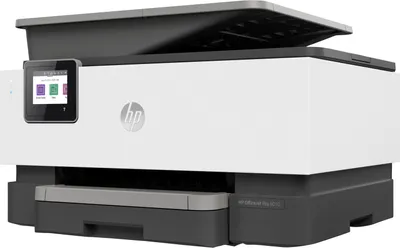 Produktbild von HP OfficeJet Pro 9010 Wireless All-in-One Farbe Drucker, Beidseitiger Druck; Kopierer, Scanner, Thermal Inkjet, Farbdruck, 4800 x 1200 DPI, A4, Direktdruck, Grau