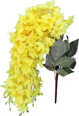 Zdjęcie produktu dla Bukiet Sztucznych Bzów W Kolorze Żółtym, Wysokość 54 Cm