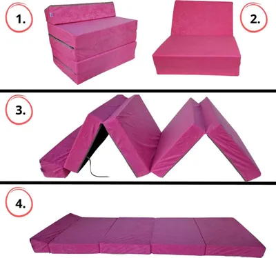 Immagine prodotto di Poltrona materasso pieghevole con poggiatesta 195x70x10 cm - 1227, pratica e turistica, materasso comodo e portatile da campeggio, perfetto per ospiti e viaggio
