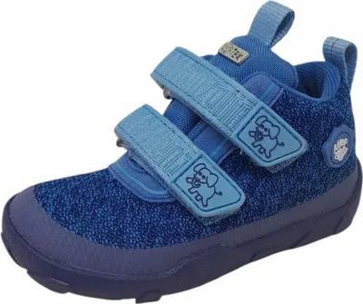 Obrázok produktu pre Affenzahn Happy Elephant topánky na suchý zips modré
