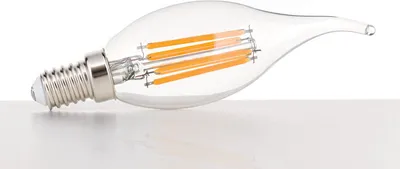 Produktbild von LED Windstoßkerze, E14, Lampe, Leuchtmittel, Ersatzglühbirne, Ersatzteil, 4.5 Watt, 470 Lumen, 2700 Kelvin, warmweiß, klar, dimmbar