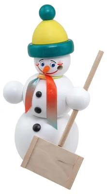 Immagine prodotto di Pupazzo di neve con pala da neve LxHxP 10x16x9cm NUOVO