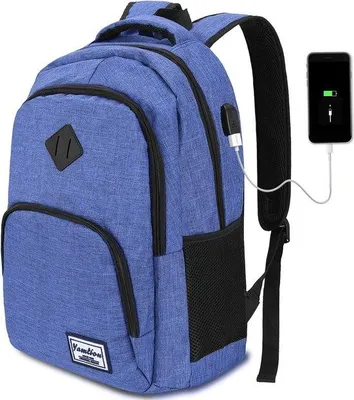 Image de Sac à dos étanche Unyqoos® de 35 litres – Oxford, dimensions 35x20x50 cm, pour ordinateurs portables de 17,3/15,6/15/14/13 pouces, port de charge USB externe, bretelles rembourrées