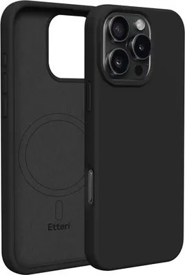 Zdjęcie produktu dla Etteri Silicone Mag Cover dla iPhone 16 Pro Max 6.9" Obudowa na telefon komórkowy czarny