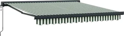 Zdjęcie produktu dla Markiza vidaXL, zielono-biała, 350 x 250 x 165 cm