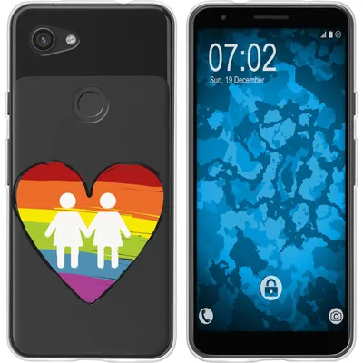 Produktbild von PhoneNatic Case kompatibel mit Google Pixel 3a XL Silikon-Hülle pride Frauen M4