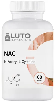 Obrázek produktu pro LUTO Supplements NAC 450 mg, komplexní doplněk s cholinem, křemíkem a biotinem – 60 kapslí