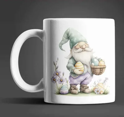 Produktbild von Gnom Ostern Ostereier Keramik Kaffeetasse Teetasse Tasse Geschenkidee