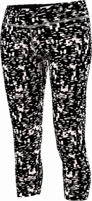Produktbild von adidas Damen Trainingstights Ultimate Fit Capri Trainingstight, schwarz/weiß, XS