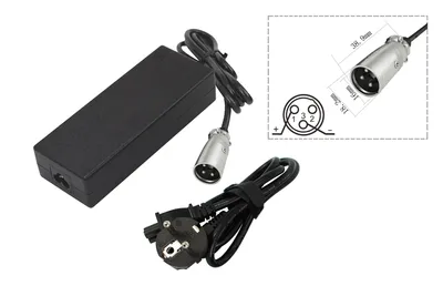 Immagine prodotto di Caricabatteria PowerSmart da 2,2A per batteria eBike 24V, con spina XLR