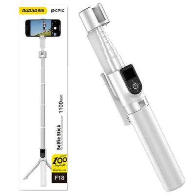 Produktbild von DUDAO F18 Selfie Stick White, Handy/Smartphone, Passive Halterung, Universal, Weiß