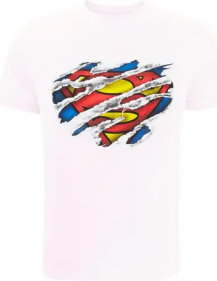 Produktbild von Superman - T-Shirt Logo für Herren TV432 (L) (Weiß)