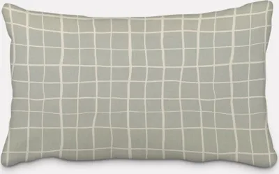 Produktbild von Kissenhülle Gitter Karo grau weiß div. Größen von SCHÖNER LEBEN. Größe 60x80cm (HxB) 60x80cm (HxB) Größe