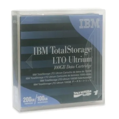 Produktbild von IBM CARTRIDGE ULTRIUM 100/200GB (1 STUK), Blank data tape, 200 GB, 10 - 40 °C, 20 - 80%, 8,9 µm, 210 g