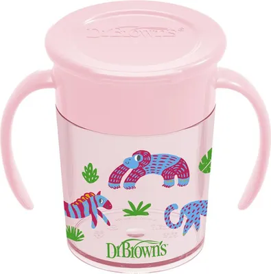 Productafbeelding van Dr. Brown's drinkbeker voor kinderen 360 200 ml, roze
