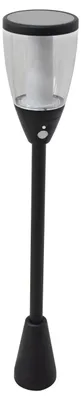 Solar-Stehleuchte mit Bewegungsmelder, 200 lm, 3000 K, IP65, schwarz