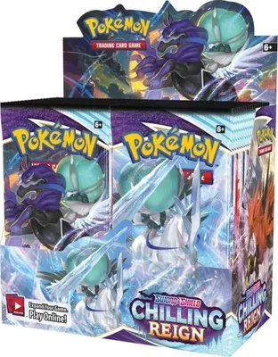 Obrázek produktu pro Pokémon Sword and Shield - Chilling Reign Booster Box.