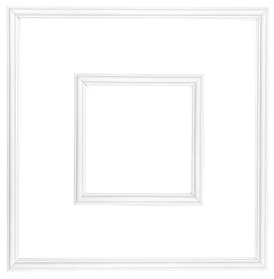 Produktbild von Wandleisten Set Weiß – 24x Dekorleisten aus HDPS für 6 Wandrahmen | Elegante Wandpaneele & Stuckleisten / Wohnzimmer, Schlafzimmer & Flur JC101 Rah-4